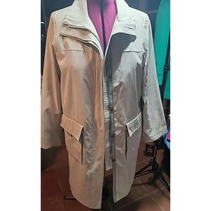 Gallery Woman's Sz Large Biege‎ Color Soft Faux Suede Lined coat